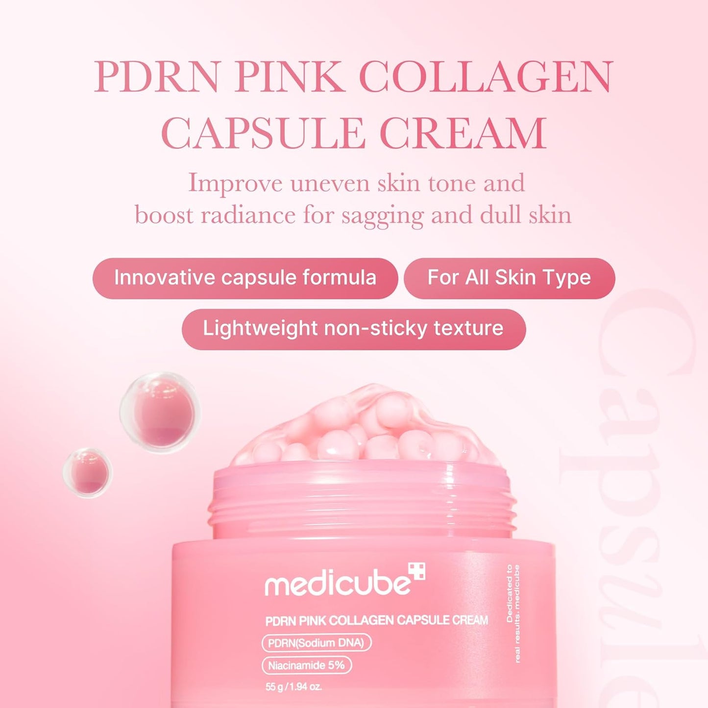 Medicube PDRN Pink Collagen Radiant Glow Jelly Cream
