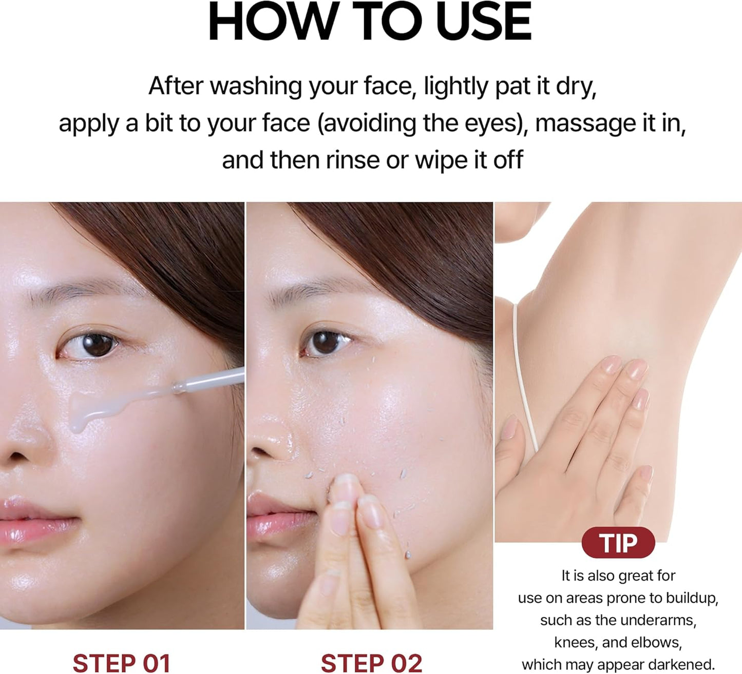 Dr. Melaxin White and Black Rice Peeling Ampoule, Soft Exfoliating Face and Body Scrub Dead Skin Cells Remover for All Skin Types